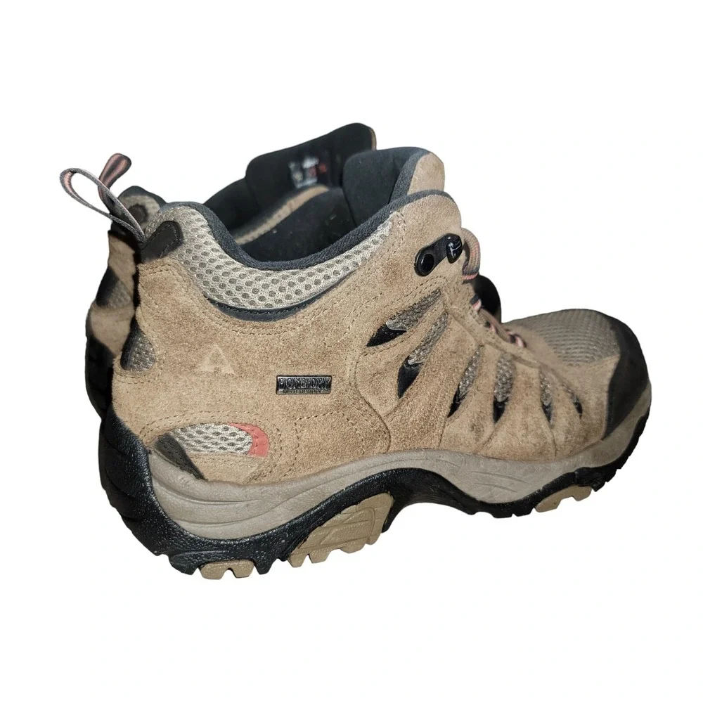 Ascend Lisco Men's Shoes Brown Leather Bone Dry Waterproof Hiking Boots Sz 9‎ M